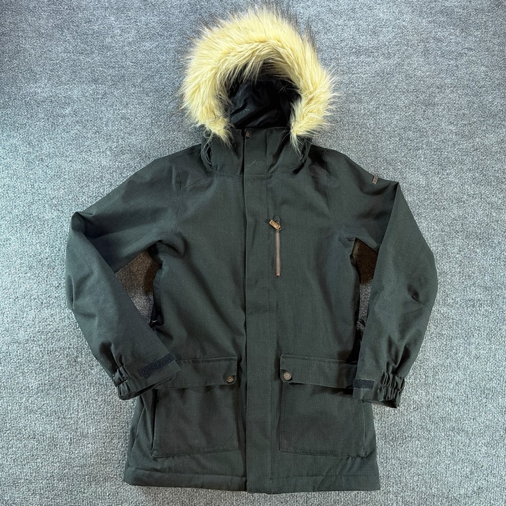 Nikita Radiant Heat Snowboard Jacket Women XS Forest Green 10K Waterproof Parka